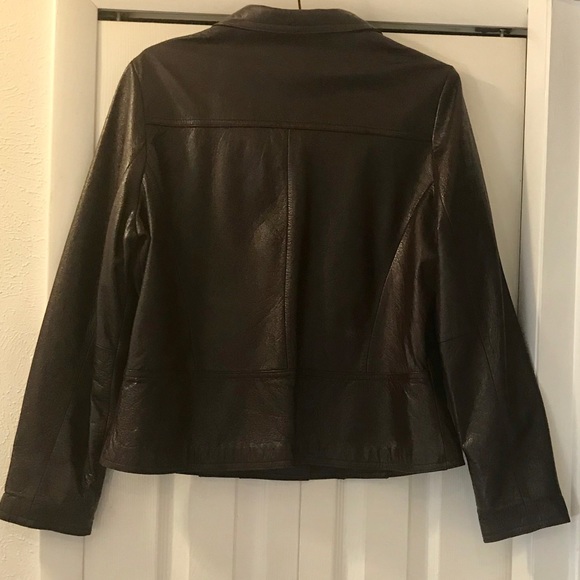 Deep burgundy Wilson Leather jacket - Picture 6 of 8